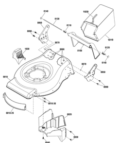 Deck Group (881327) Diagram and Parts List for 881559 (MXU16550E-550E Series)(2012) Briggs and Stratton Lawn Mower